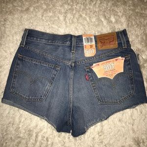 Levi’s 501 blue explore shorts